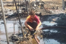 Mevsimlik işçilerin kaldığı çadırlarda yangın çıktı