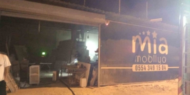 Mobilya üretim dükkanında yangın