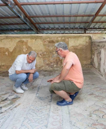 Myrleıa Mozaiklerini restorasyon ve konservasyon çalışması tamamlandı
