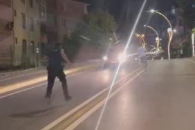 O kaçtı, polis kovaladı