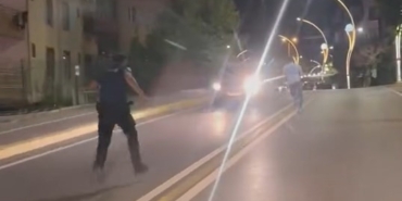 O kaçtı, polis kovaladı