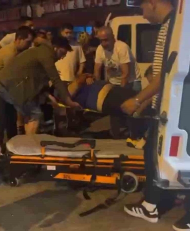 Otomobille çarpışan motosikletli kurye yaralandı