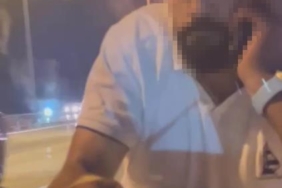 Pendik’te tartıştığı sürücünün önünü kesti, kaputa yatarak gitmesini engelledi