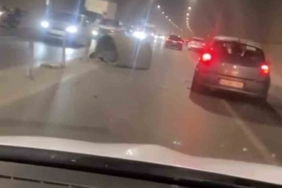 Pendik’te tünelin havalandırma borusu yola düştü, faciadan dönüldü