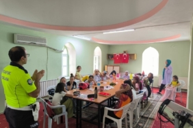 Pınarhisar‘da Kur’an kursu öğrencilerine trafik eğitimi