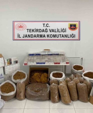 Piyasa değeri 327 bin 480 TL kaçak tütün ve tütün malzemeleri ele geçirildi