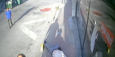 Pompalı tüfekle yaşanan dehşet anları kamerada