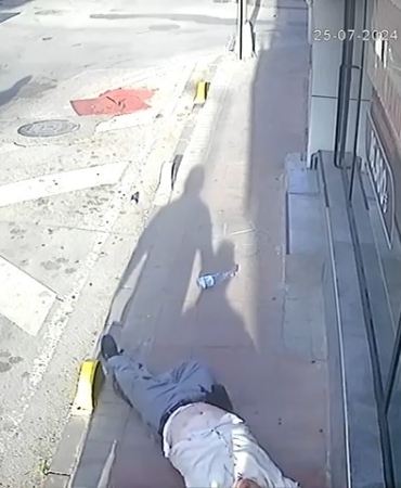 Pompalı tüfekle yaşanan dehşet anları kamerada