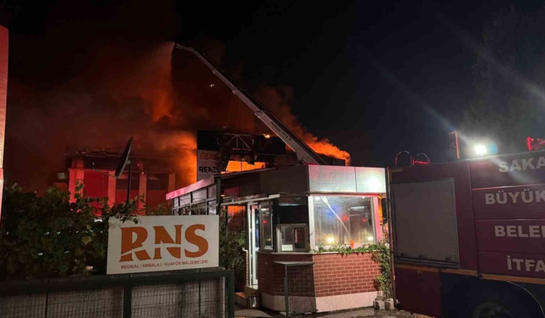 Sakarya’da fabrikada yangın