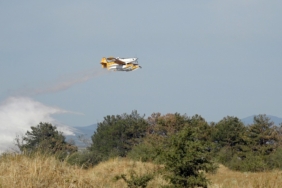Saman yüklü kamyonet alev topuna döndü: Yangın ağaçlık alanlara sıçradı