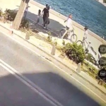 Sarıyer’de bisikletli gençlere “uyarı” dayağı kamerada: Polis saldırganı yakaladı
