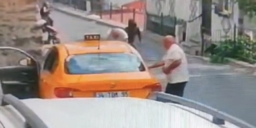 Sarıyer’de ticari taksi şoförüne silahlı saldırı: O anlar kamerada