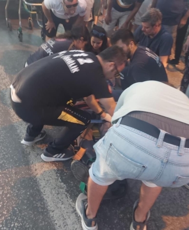 Scooter’ın çarptığı 80 yaşındaki adam yaralandı