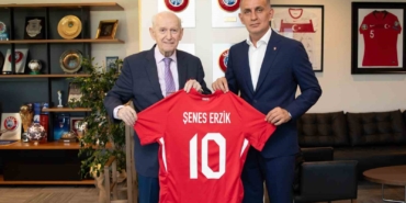 Şenes Erzik’ten TFF Başkanı Hacıosmanoğlu’na ziyaret