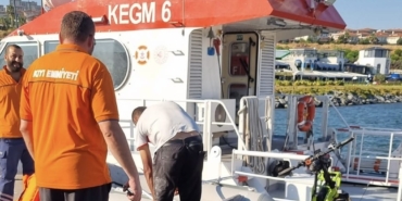 Şişme botla denizde sürüklenen şahıs Kıyı Emniyeti Genel Müdürlüğü’nce kurtarıldı