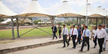 Söğüt şenlikleri için alanda incelemeler yapıldı