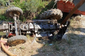 Sulama kanalına devrilen traktörün 20 yaşındaki sürücüsü öldü