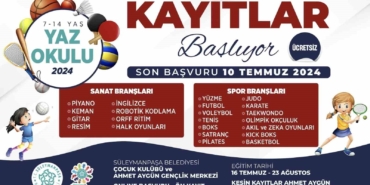 Süleymanpaşa Belediyesi 2024 Yaz Okulu başvuruları başladı
