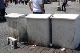 Taksim’de tehlike saçan trafo