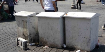 Taksim’de tehlike saçan trafo