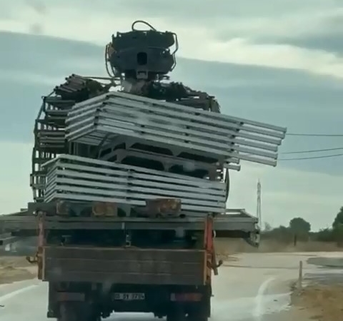 Tehlikeli taşımacılık kamerada