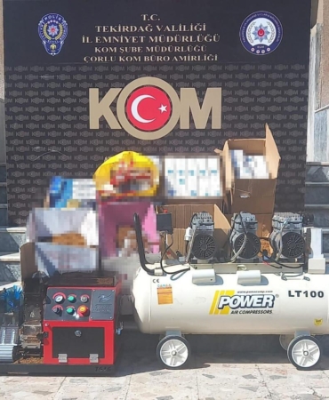 Tekirdağ’da 3 ilçede kaçakçılık operasyonu