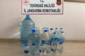 Tekirdağ’da 55 litre el yapımı içki ele geçirildi