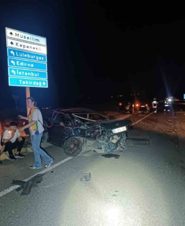 Tekirdağ’da kavşakta kaza: 1 çocuk yaralı