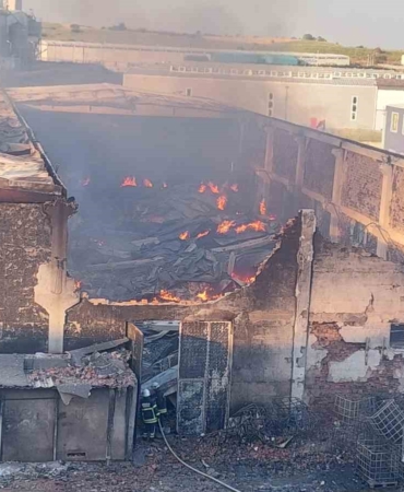 Tekirdağ’da kimya fabrikasındaki yangın bir fabrikaya daha sıçradı