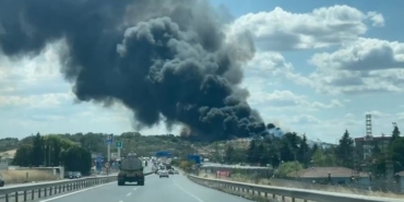 Tekirdağ’da korkutan yangın: Dumanlar gökyüzünü kapladı