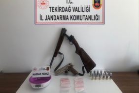 Tekirdağ’da uyuşturucu ve silah operasyonları