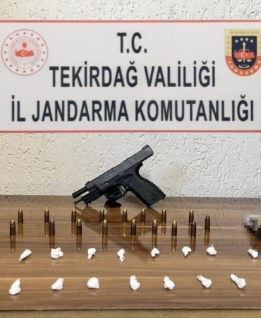 Tekirdağ’da uyuşturucu ve silah operasyonları