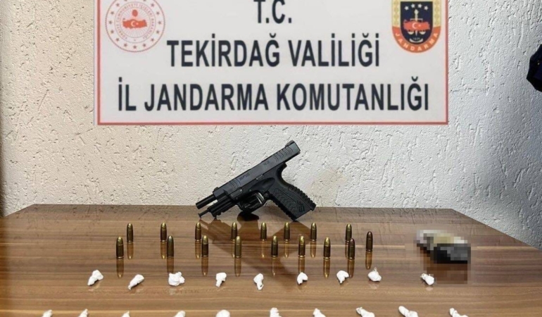 Tekirdağ’da uyuşturucu ve silah operasyonları