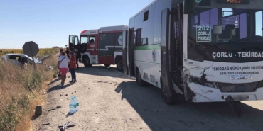 Tekirdağ’da yolcu minibüsü otomobille çarpıştı: 4 yaralı