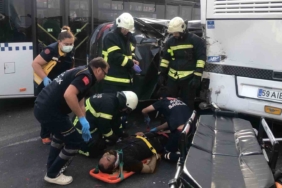 Tekirdağ’da zincirleme kaza: Ağır yaralanan sürücüyü sıkıştığı yerden itfaiye kurtardı