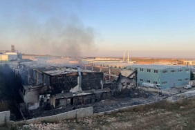 Tekirdağ’daki fabrika yangını söndürüldü