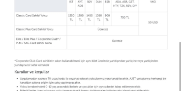 THY, özel yolcu salonları ücretine yüzde 50 zam yaptı
