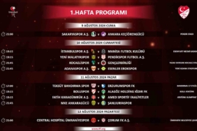 Trendyol 1. Lig’de ilk 5 haftanın programı açıklandı