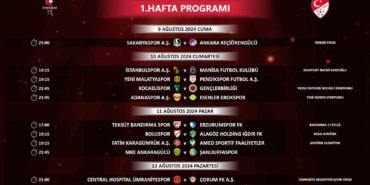 Trendyol 1. Lig’de ilk 5 haftanın programı açıklandı