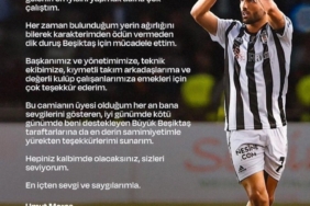Umut Meraş, Beşiktaş’a veda etti