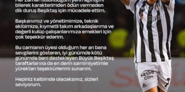 Umut Meraş, Beşiktaş’a veda etti