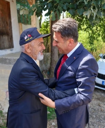 Vali Aygöl’den Kıbrıs Gazisi Kaplan’a ziyaret