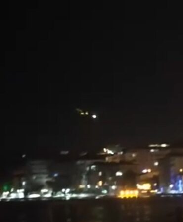 Yalova’da gökyüzünde parlak cisim görüldü, o anlar anbean kaydedildi