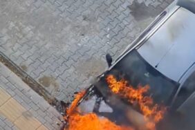 Yalova’da park halindeki otomobil kundaklandı