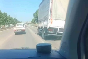 Yan giden kamyon yürekleri ağza getirdi