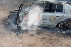 Yanan araçta bulunan  kişi yaşamını yitirdi