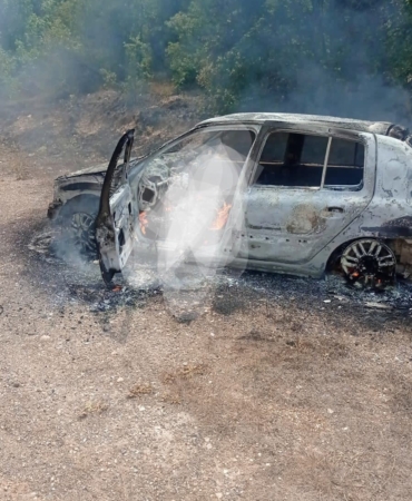 Yanan araçta bulunan  kişi yaşamını yitirdi