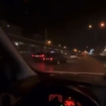Yarışan araçlar trafikte dehşet saçtı