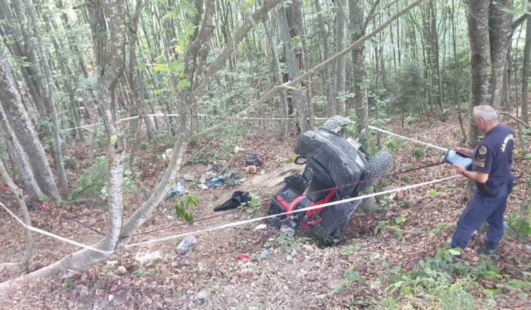 Yayla yolunda kontrolden çıkan arazi aracı devrildi: 1 ölü