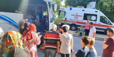 Yolun karşısına geçmek isteyen kadına otobüs çarptı